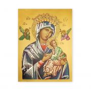Our Lady Of Perpetual Help 19 X 27in Gold Embossed Poster
