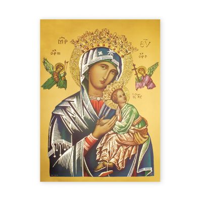 Our Lady Of Perpetual Help 19 X 27in Gold Embossed Poster (2 Pack) - 846218009912 - 192-208