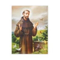 Saint Francis Of Assisi 19 X 27in Gold Embossed Poster