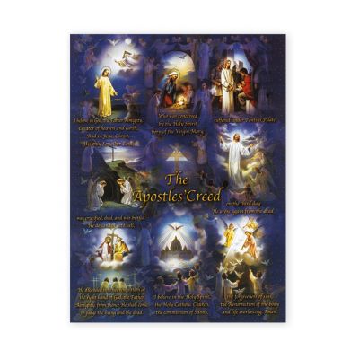 Apostles Creed 19 X 27 inch Italian Gold Embossed Poster (2 Pack) - 846218048782 - 192-517