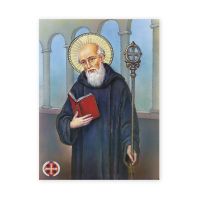Saint Benedict 19 X 27 inch Italian Gold Embossed Poster
