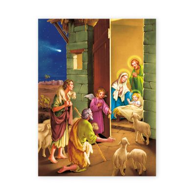 Nativity 19 X 27 inch Italian Gold Embossed Poster (2 Pack) - 846218048805 - 192-806