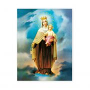 Our Lady Of Mount Carmel 19 X 27in Gold Embossed Poster