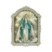Our Lady Of Grace 9in. Multi-Layered Dimensional Wooden Plaque