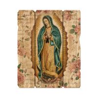 Our Lady Of Guadalupe Large 11 1/4x14" Vintage Plaque With Hanger