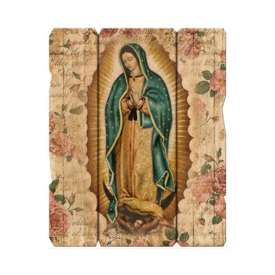 Our Lady Of Guadalupe Large 11 1/4x14" Vintage Plaque With Hanger -  - 2549-221
