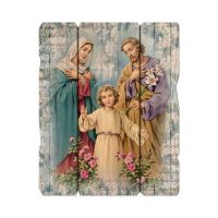 Holy Family 11 1/4x14" Vintage Plaque With Hang