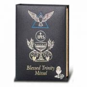 Blessed Trinity Missal w/Antique Silver Chalice on the Cover