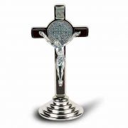 3 inch Saint Benedict Cross On A Stand