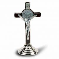 3 inch Saint Benedict Cross On A Stand