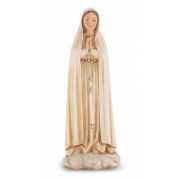 4" O.l. Of Fatima Hand Painted Solid Resin Statue