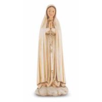 4" O.l. Of Fatima Hand Painted Solid Resin Statue