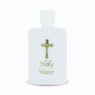 4 Oz Gold Stamped Holy Water Bottle (10 Pack) - 846218020634 - 1960