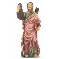 4" St. Andrew Hand Painted Solid Resin Statue