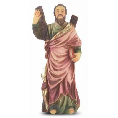 4" St. Andrew Hand Painted Solid Resin Statue - (Pack Of 2) -  - 1735-404