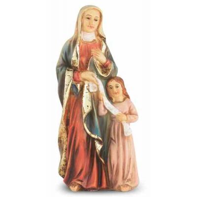 4" St. Anne Hand Painted Solid Resin Statue - (Pack Of 2) -  - 1735-610