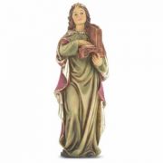 4" St. Cecilia Hand Painted Solid Resin Statue