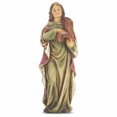 4" St. Cecilia Hand Painted Solid Resin Statue - (Pack Of 2) -  - 1735-420
