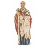 4" St. Nicholas Hand Painted Solid Resin Statue