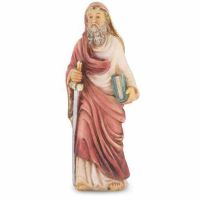 4" St. Paul Hand Painted Solid Resin Statue