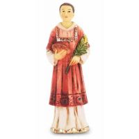 4" St. Stephen Hand Painted Solid Resin Statue