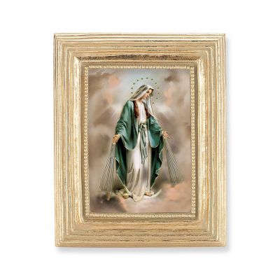 Our Lady of Grace Gold Stamped Print In Gold Frame - (Pack Of 2) -  - 450G-200