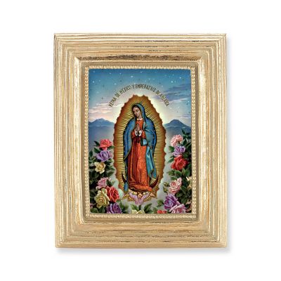 O.l Of Guadalupe Gold Stamped Print In Gold Frame - (Pack Of 2) -  - 450G-216