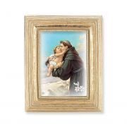 St. Anthony Gold Stamped Print In Gold Frame - (Pack Of 2)