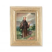 St. Francis Gold Stamped Print In Gold Frame - (Pack Of 2)