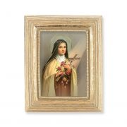 St. Therese Gold Stamped Print In Gold Frame - (Pack Of 2)
