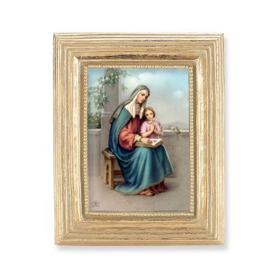 St. Anne Gold Stamped Print In Gold Frame - (Pack Of 2) -  - 450G-610
