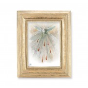 Holy Spirit Gold Stamped Print In Gold Frame
