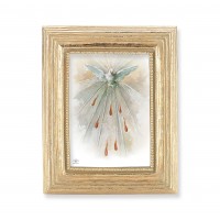 Holy Spirit Gold Stamped Print In Gold Frame