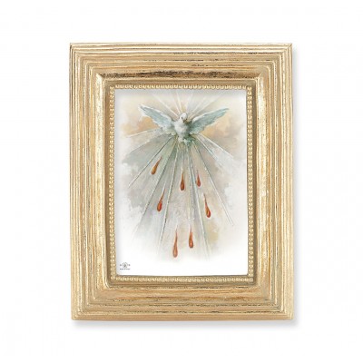 Holy Spirit Gold Stamped Print In Gold Frame - (Pack Of 2) -  - 450G-651