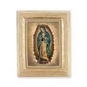 O.l Of Guadalupe Gold Stamped Print In Gold Frame 2/Pk