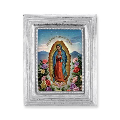 O.l Of Guadalupe Gold Stamped Print In Silver Frame - (Pack/2) -  - 450S-216