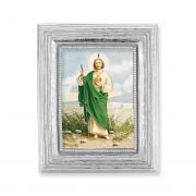 St. Jude Gold Stamped Print In Silver Frame - (Pack Of 2)