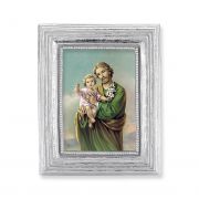 St. Joseph Gold Stamped Print In Silver Frame - (Pack Of 2)