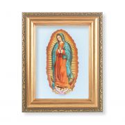 Our Lady Of Guadalupe Italian Lithograph w/Antique Frame