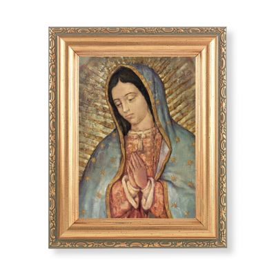 Our Lady Of Guadalupe Italian Lithograph w/Gold Frame (2 Pack) - 846218085558 - 461-217