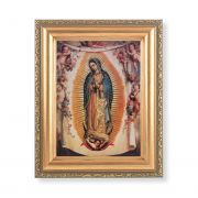 Our Lady Of Guadalupe Lithograph w/Antique Gold Frame
