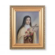 Saint Therese Italian Lithograph w/Antique Gold Frame (2 Pack)