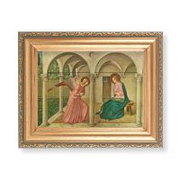 Holy Family Lithograph w/Antique Gold Frame