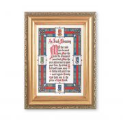 Irish Blessing Italian Lithograph w/Antique Gold Frame