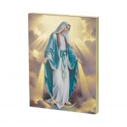 Our Lady Of Grace Large Gold Embossed Plaque