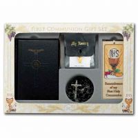 6 Piece Deluxe First Communion Black Gift Set