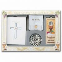6 Piece Deluxe First Communion White Gift Set