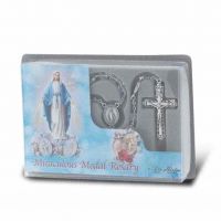 6mm Miraculous Medal Specialty Rosary w/ Our Father Beads
