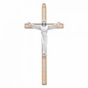 7 inch Pearlized Gold Plated Cross With Fine Pewter Corpus