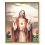 Scared Heart Of Jesus Plaque - (Pack Of 2)